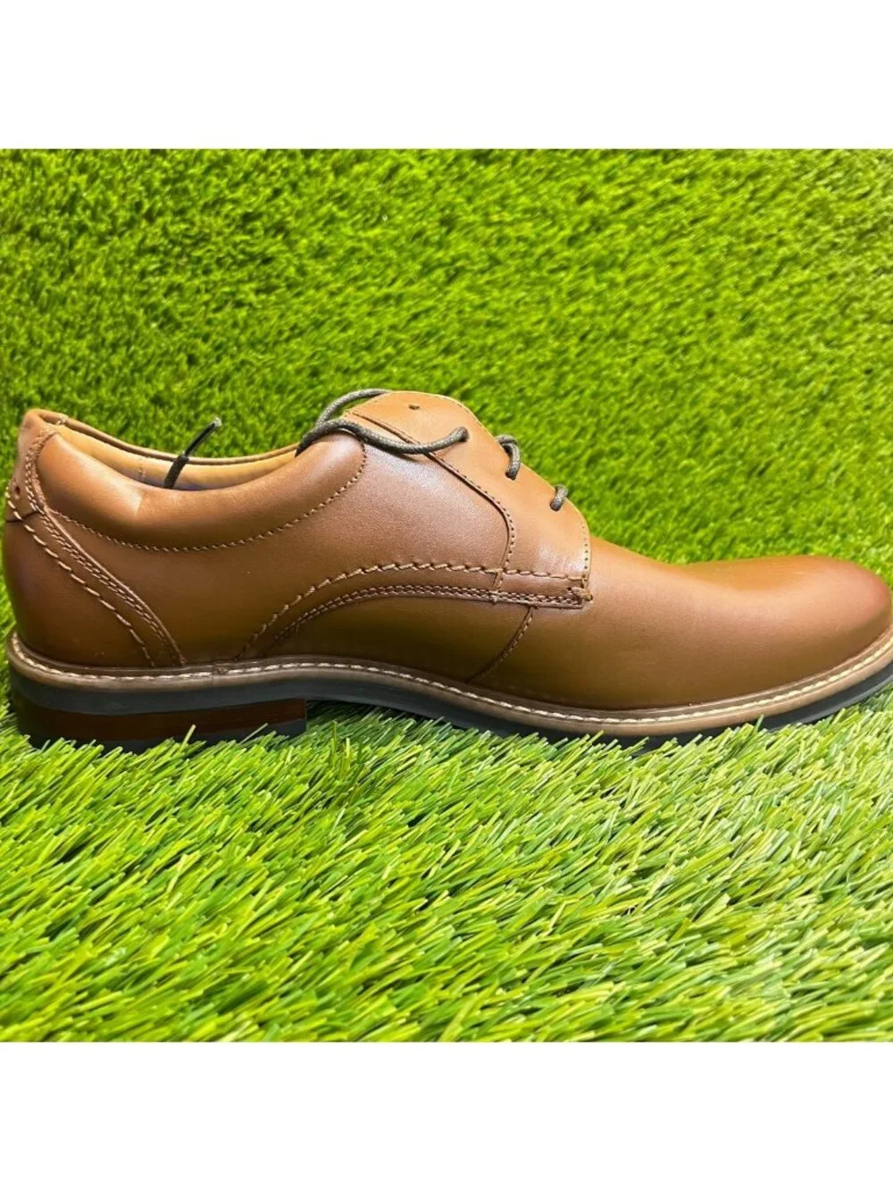 Nunn Bush Calderone Mens Size 9 Brown Casual Classic Plain Toe Oxford Shoes